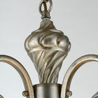 Gümüş Beyaz Asma Ferforje Tavan Işıkları Amerikan Stil, 3 Işık