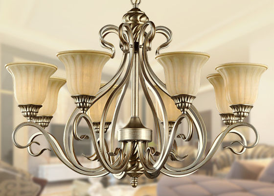 Özelleştirilmiş Modern / Retro Stil Ferforje Avize Tonu 8 Işık 800W