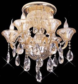 Yemek Odası / Banyo Ferforje LED Avize Işıkları Golden Finish