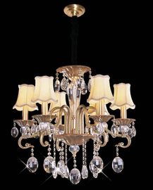 Yüksek Güçlü LED ile Dayanıklı Pirinç Çağdaş Kristal Avize Işıklandırması