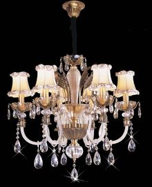 Yüksek Lümen 18 Işık 1050 x 820mm Kristal Avize Işıklandırması / Ticari LED Kolye Aydınlatma
