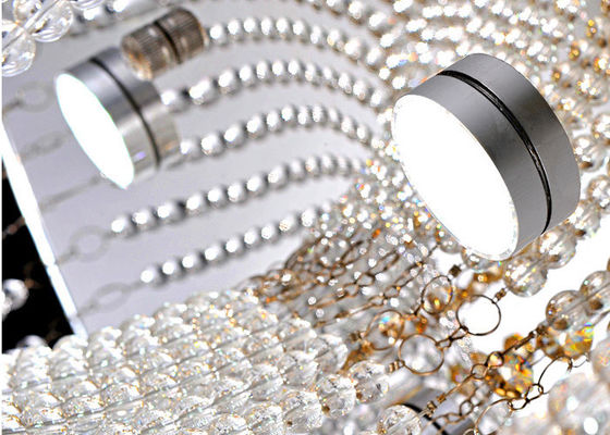 Modern Yuvarlak Kristal Tavan Işıklar 30w Romm Dekorasyon Yaşam / Yemek Odası için LED