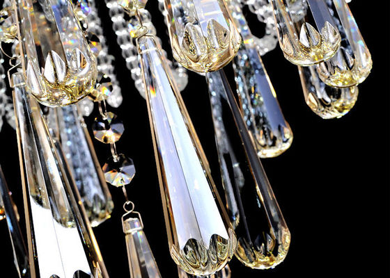 Modern Yuvarlak Kristal Tavan Işıklar 30w Romm Dekorasyon Yaşam / Yemek Odası için LED