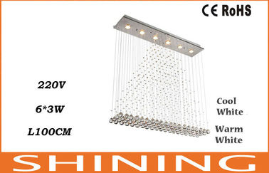 220V / 110v Soğuk Beyaz 18W LED Kristal Tavan Işıkları Golden Finishing