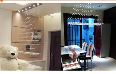 220V / 110v Soğuk Beyaz 18W LED Kristal Tavan Işıkları Golden Finishing