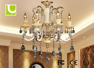 Lüks Yatak Odası 110V / 220V Kristal Tavan Lambası 18 Işık Avize 115 x 110 cm