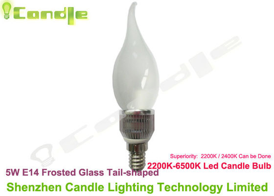 E14 Kristal Avize 360 ​​Led Mum Işık Ampul 5w CE RoHS, Sıcak Beyaz