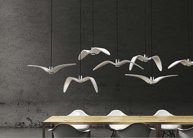 Güzel Nightbirds Süspansiyon Aydınlatma Saf Beyaz Akrilik LED Aydınlatma Kuşlar Şekil