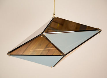 Diamond Shape Glass Modern Süspansiyon Işık Bar Restaurant Otel&#39;de Popüler