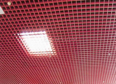 Renk Yanmaz Süspansiyon Alüminyum Tavan Izgara veya özel paslanmaz çelik tavan ızgara