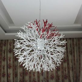 Güzel Akrilik Modern Süspansiyon Işık Mercan Gölge Süspansiyon Lambası Yemek Odası