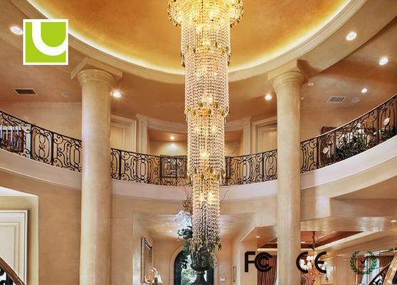 Yemek Odası / Otel Golden LED 80 Avize ve Kolye Aydınlatma CE / RoHS