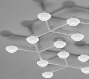 17 Işık LED Net Circle Asma Tavan Işıkları Sıcak Beyaz LED ile
