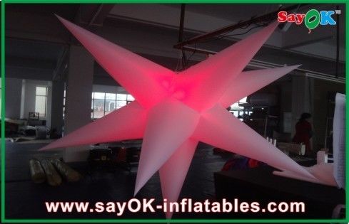 Özelleştirilmiş parti olay dekorasyon şişme asılı led ışık yıldız