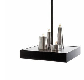 Yuvarlak veya Kare Metal Led Avize Işıkları Parlak Abdest Asma Avizeler