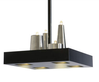 Yuvarlak veya Kare Metal Led Avize Işıkları Parlak Abdest Asma Avizeler