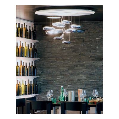 Modern Chrome Skydro Led Avize Avize ile Işıklandırma ABS Zinc + alloy Ticari Aydınlatma Dekorasyon Malzemeleri