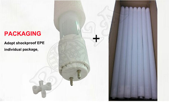 300 Görünüm Açısı ile Yüksek Verim 18W G13 LED Cam Tüp 4 Ayak T8 LED Tüp Işık