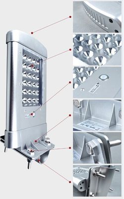 Yüksek Lumen 50W Saf Beyaz IP66 Dış All-In-One Güneş LED Sokak Lambaları
