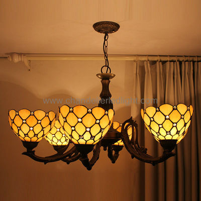 Demir Sanat Çalışması Modern Tiffany Stil İslam Lokumu için Avize Avize Aydınlatması